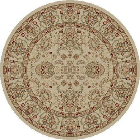 Concord Global 7 ft. 10 in. Ankara Oushak - Round, Ivory 61729